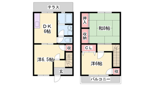 林崎松江海岸駅 徒歩9分 1階の物件間取画像